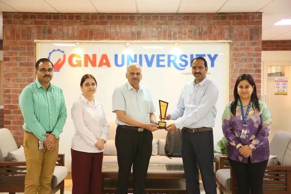 Read more about the article Guest Lecture on ‘Innovation and Technological Advancements of Optical Fiber Communication’ @ GNA University